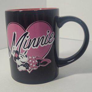 Disney Minnie Mouse Pink and Black Ceramic Coffee Mug/Cup By Jerry Leigh